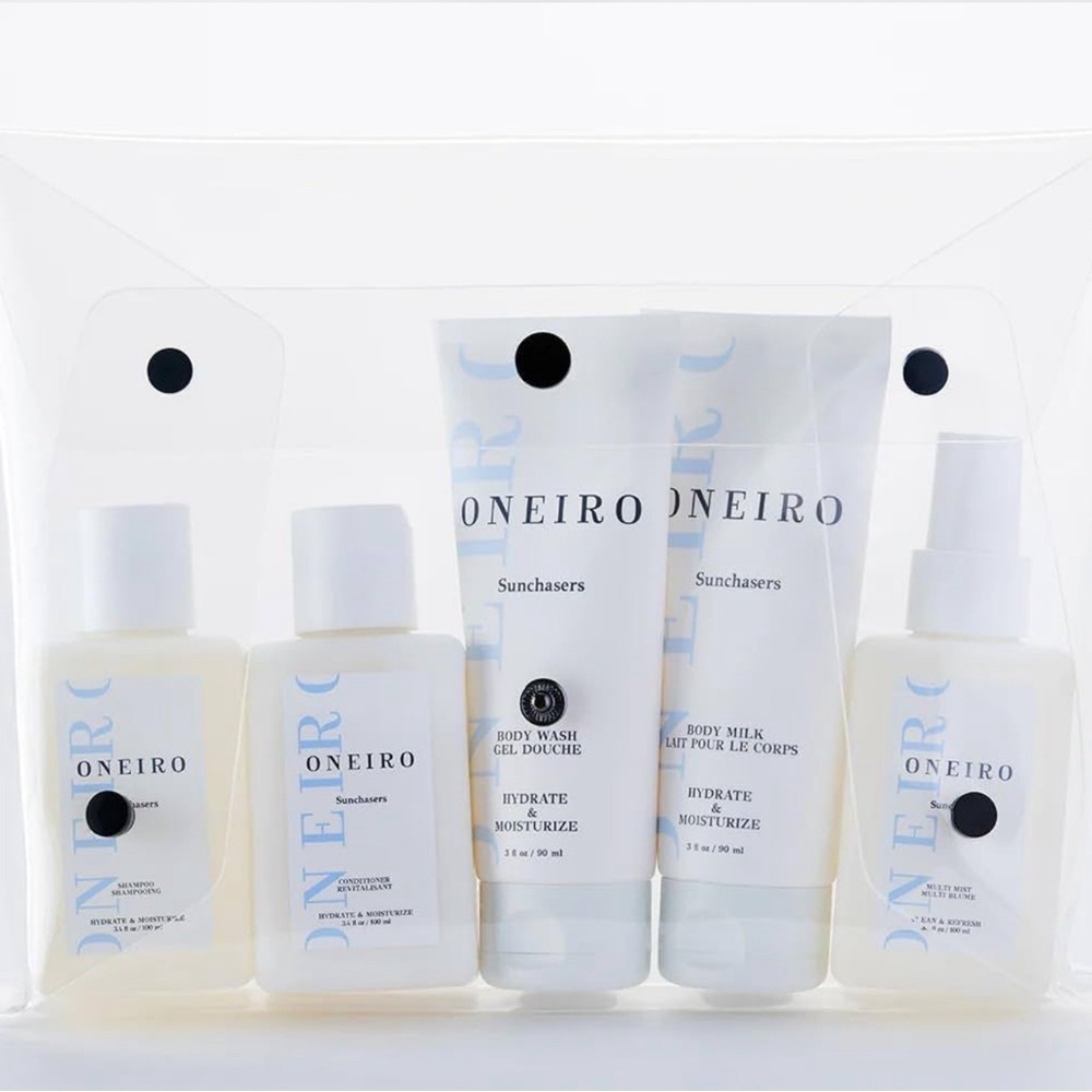 New Oneiro 5 Piece Set in Clear Bag